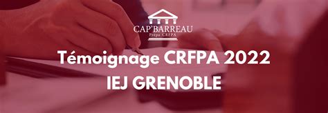 Témoignage de Morgane étudiante admise au CRFPA 2022 à lIEJ Grenoble