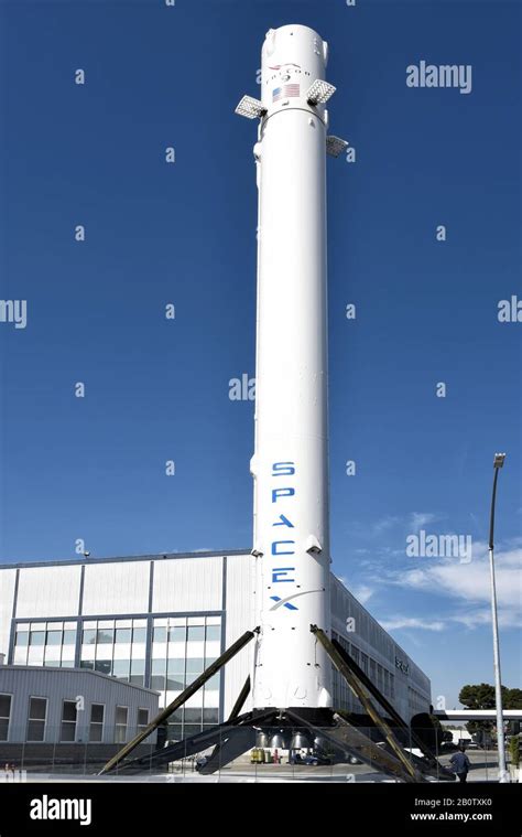 Hawthorne California 17 Feb 2020 A Falcon 9 Booster Rocket At Space