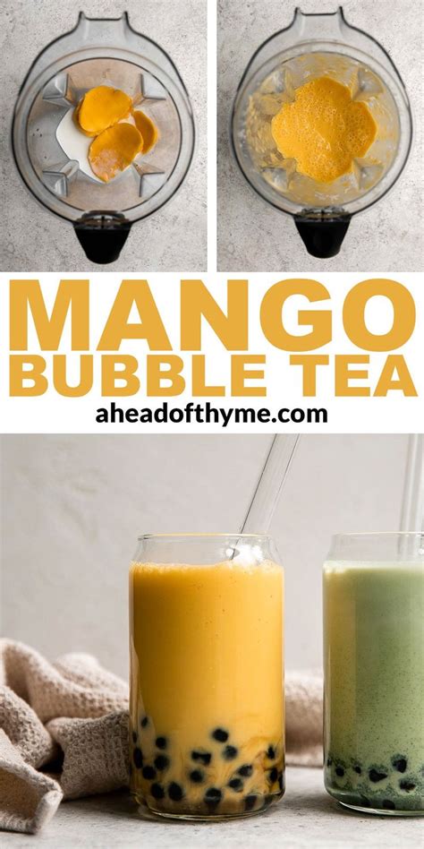 Mango Bubble Tea Recipe Bubble Tea Recipe Bubble Tea Boba Tea Recipe