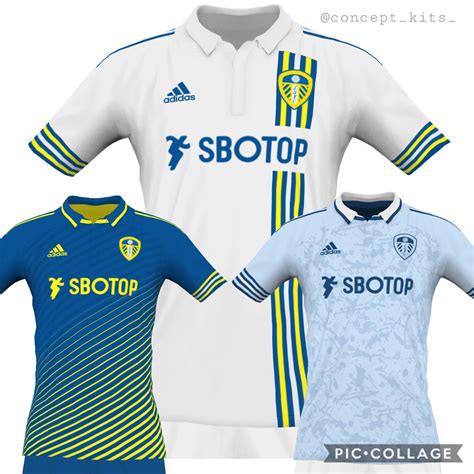 Leeds United 2022 23 Kit Home Away And Third Jersey By Adidas