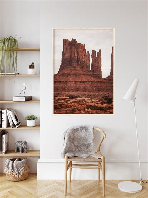 Desert Art Print Arizona Desert Wall Art Boho Desert Canvas Etsy