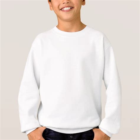 Plain White Sweatshirt For Kids