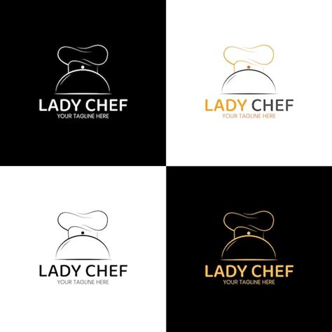 Premium Vector Logo For A Restaurant Called Lady Chef