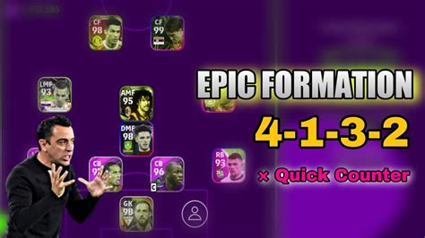 Epic 4 1 3 2 Formation × Quick Counter Tactics Best Formation For