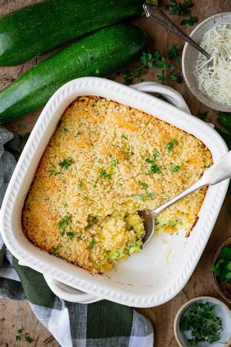 Garlic Parmesan Zucchini Casserole The Seasoned Mom