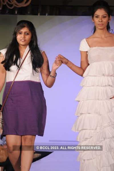 A student during the NIFT fashion show held in New Delhi