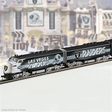 Las Vegas Raiders Express NFL HO-Scale Electric Train Collection Featuring Team Logo & Colors ...