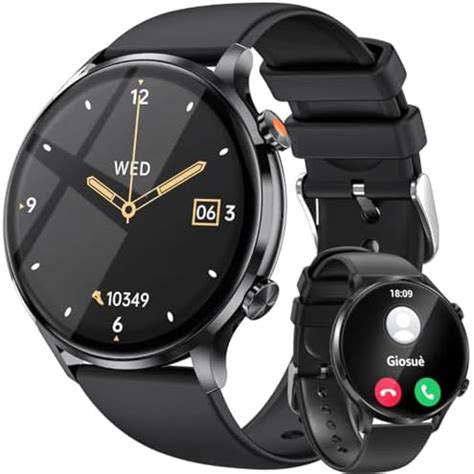 Smartwatch Herren Damen 1 39 HD Rund Fitnessuhr Herren Mit