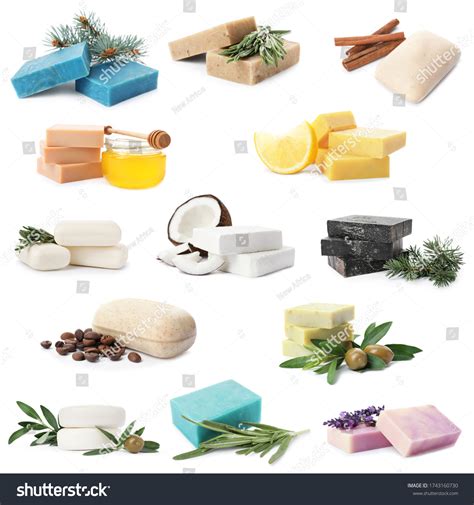 Set Different Soap Bars Ingredients On Stock Photo 1743160730 ...