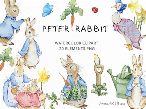 Peter Rabbit Characters Clipart