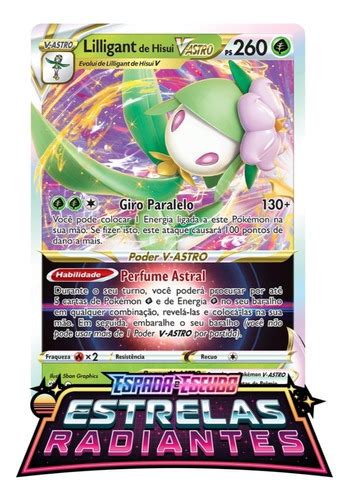 Carta Pok Mon Lilligant De Hisui V Astro Estrelas Radiantes