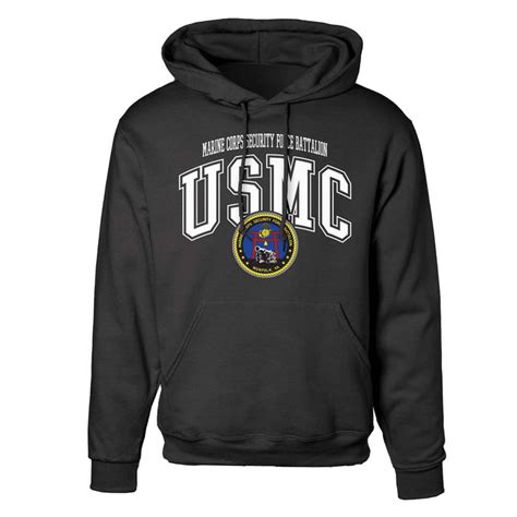 Marine Corps Security Force Patch Arched Graphic Hoodie — Sgt Grit