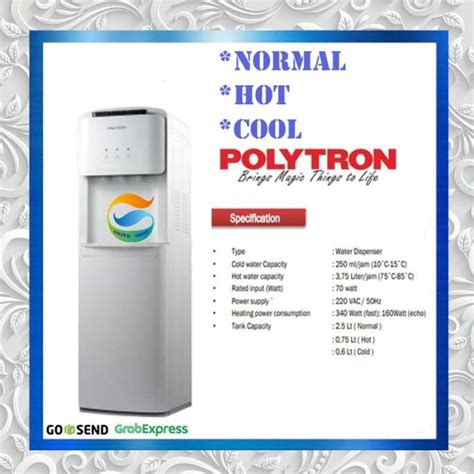 Jual Polytron Dispenser PWC 600 Galon Bawah Hot Normal Cool Di Seller