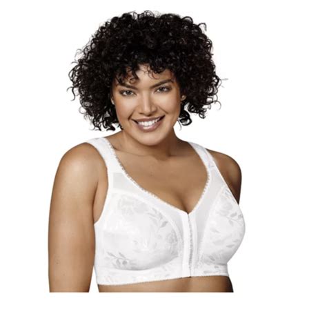 Playtex 18 Hour Front Closure With Flex Back Wireless Bra 4695 Size 48dd Ebay