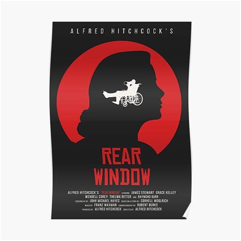 "Alfred Hitchcock Rear Window" Poster for Sale by MonoMagic | Redbubble