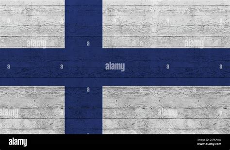 Vector Illustration Cool Grunge And Distressed Flag Of Finland Stock