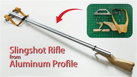 How To Make Powerful Slingshot Rifle From Aluminum Profile Under