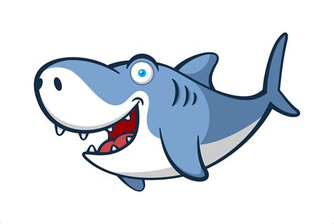 Big Smile Shark Cartoon Character 6475955 Vector Art at Vecteezy