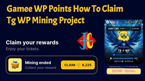 WP Points How To Claim Gamee Tg WP Mining Project Jasimcrypto YouTube