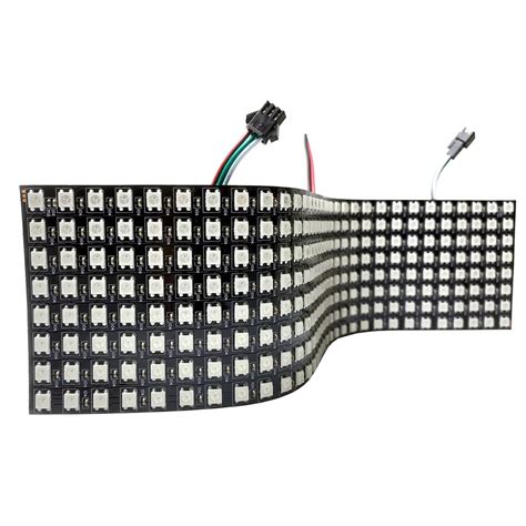 Panel matriz de pantalla WS2812B RGB Flexible módulo de píxeles Led