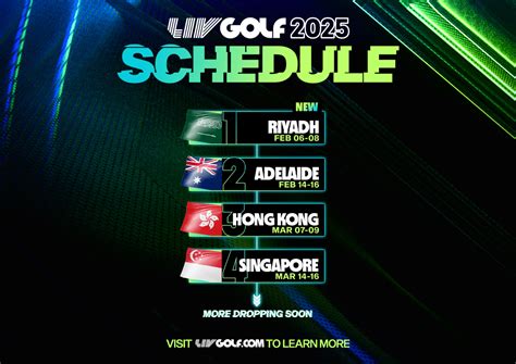 Liv Hong Kong Singapore Dates Are Confirmed For Golfing