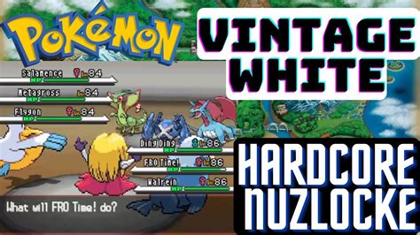 Hardest Gen 5 Rom Hack Beating Pokemon Vintage White With Hardcore