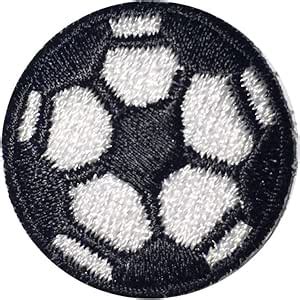 Amazon Soccer Ball Iron On Patch Black White Pack Arts