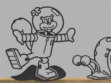 Sandy Cheeks Coloring Pages