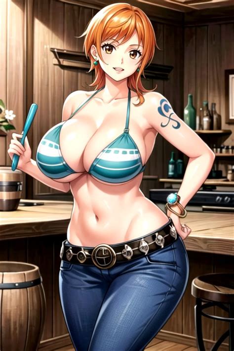 Mini Skirt Pixie Cut Nami One Piece Hentai Ai Porn