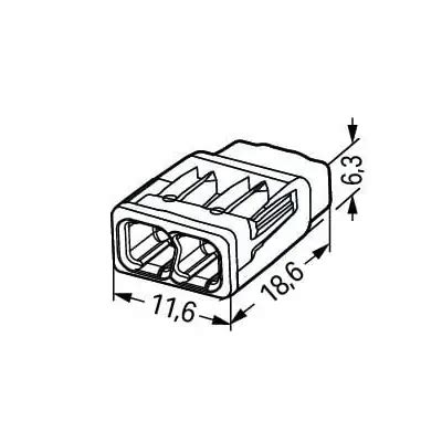 Wago 2773 402 32A 2 Way Compact Push Cable Splicing Connector T Go Sparky