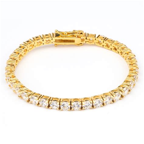 Bracciale Tennis In Oro Giallo Con Diamante Ubicaciondepersonas Cdmx