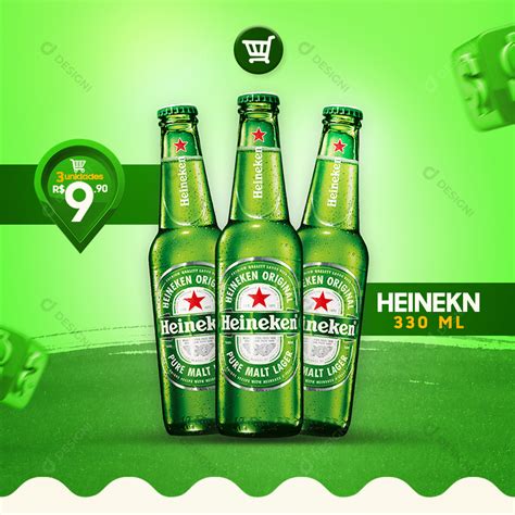 Cerveja Heineken Bares Social Media Psd Editável [download] Designi