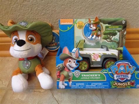 Paw Patrol Trackers Jungle Cruiser And Plush Jungle Rescue Vehicle 1833175053