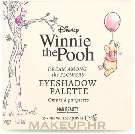 Mad Beauty Winnie The Pooh Eyeshadow Palette Paleta Sjenila Makeup Hr