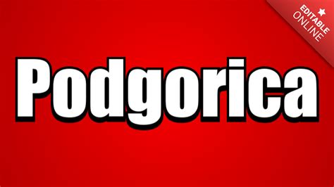 Podgorica Meme Font Text Effect Generator