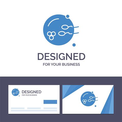 Creative Business Card And Logo Template Fertile Procreation Reproduction Sex Vector