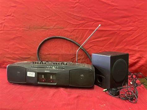 Sony Radio Cassette Corder Cfs W Gigaware Speaker Bike Lock