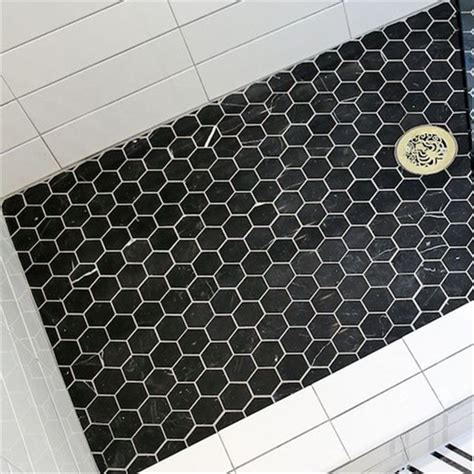 Carrara White Nero Marquina Black Marble X Grid Mosaic Tile Polished