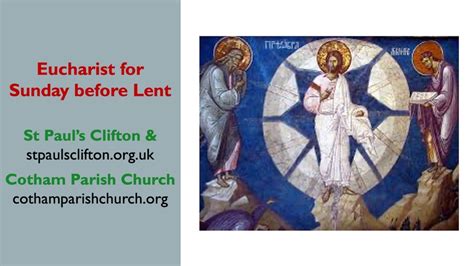 Eucharist For Sunday Before Lent YouTube