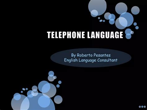 telephone language pptx
