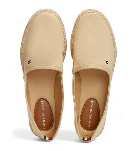 Tommy Hilfiger Alpargatas Planas Con Logo Bordado Beige Tienda