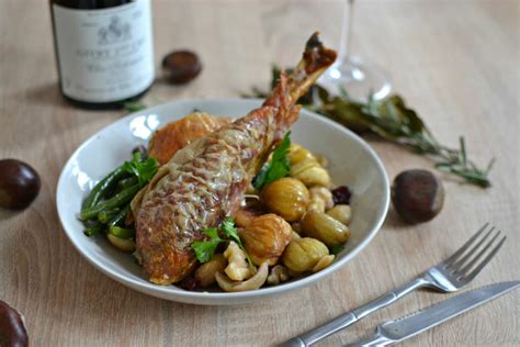 Dinde de Noël aux marrons au four la recette gastronomique pour le