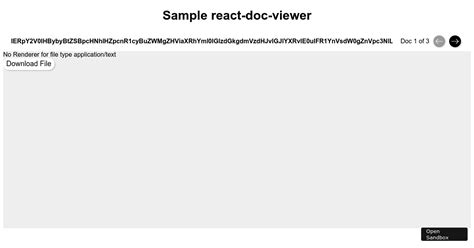 React Doc Viewer Forked Codesandbox