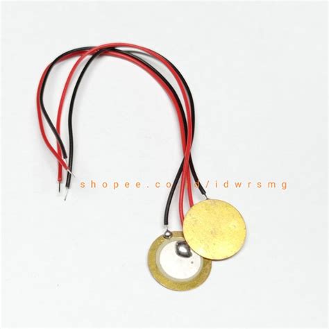 Jual Copper Drum Piezo Wire Mm Elements Buzzer Sounder Sensor Trigger