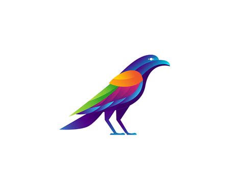 Rainbow Crow by Alex Seciu on Dribbble