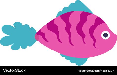 Tropical aquarium marine fish or sea creature Vector Image