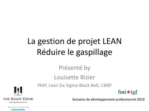 PDF La gestion de projet LEAN Réduire le gaspillage DOKUMEN TIPS