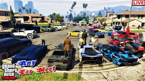 Gta Online Live Car Meet Car Show Cruise Rp Drag Races Ps