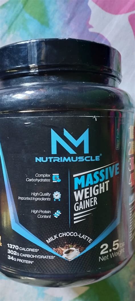 Nutrimuscle Massive Weight Gainer 6kg Choco Latte Flavour For For Weight And Mass Gain