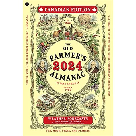 The Old Farmer S Almanac 2024 Canadian Edition By Old Farmer S Almanac